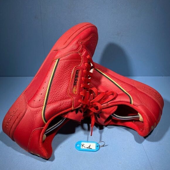 Adidas Continental 80 Red Scarlet Gold Black EE4144 Men’s Size 10 - Picture 1 of 8